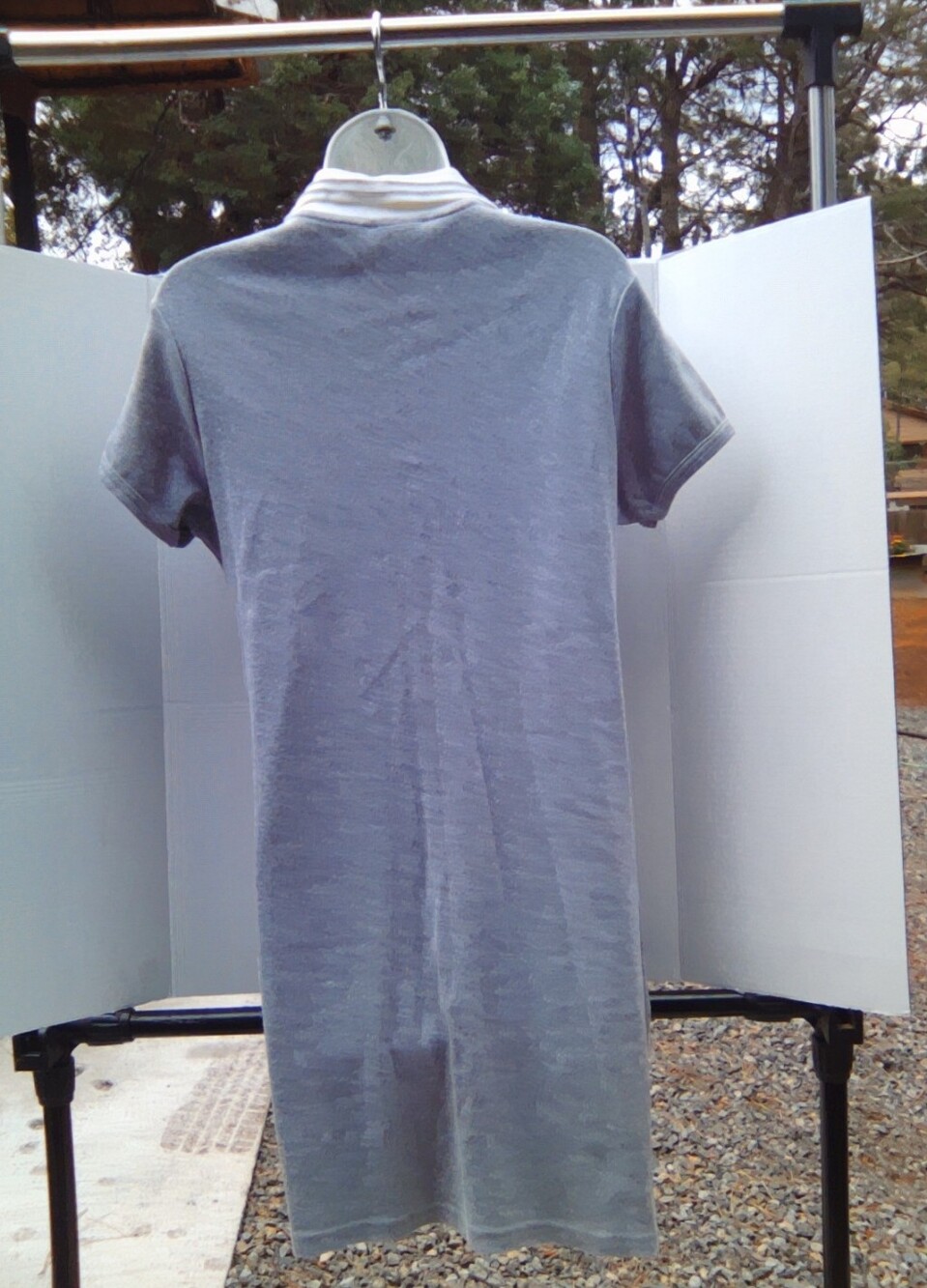 Short-Sleeve Polo Shirt - Light Gray